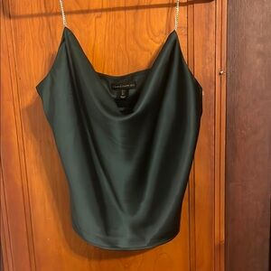 House of Harlow 1960 Green Draped Camisole Top
